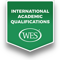 Badge issued by World Education Services